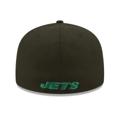 New York Jets Fitted^Men's New Era Black Flawless 59FIFTY Fitted Hat