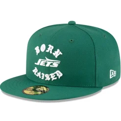 New York Jets Fitted^Men's New Era Born X Raised Green 59FIFTY Fitted Hat