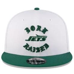 New York Jets Snapback^Men's New Era Born X Raised White/Green 9FIFTY Snapback Hat