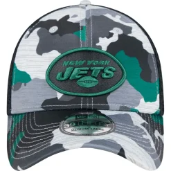 New York Jets Flex^Men's New Era Camo/Black Active 39THIRTY Flex Hat