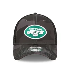 New York Jets Flex^Men's New Era Camo/Black Logo Neo 39THIRTY Flex Hat