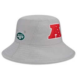 New York Jets Bucket^Men's New Era Gray 2024 Pro Bowl Bucket Hat