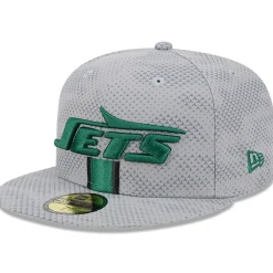 New York Jets Fitted^Men's New Era Gray 2024 Sideline 59FIFTY Fitted Hat