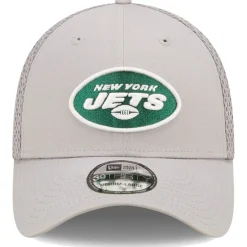 New York Jets Flex^Men's New Era Gray Team Neo 39THIRTY Flex Hat