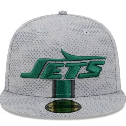 New York Jets Fitted^Men's New Era Gray 2024 Sideline 59FIFTY Fitted Hat