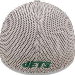 New York Jets Flex^Men's New Era Gray Team Neo 39THIRTY Flex Hat