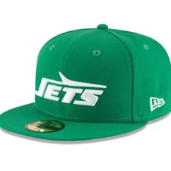 New York Jets Fitted^Men's New Era Green Omaha Throwback 59FIFTY Fitted Hat
