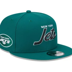 New York Jets Snapback^Men's New Era Green Main Script 9FIFTY Snapback Hat