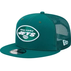 New York Jets Snapback^Men's New Era Green Main Trucker 9FIFTY Snapback Hat