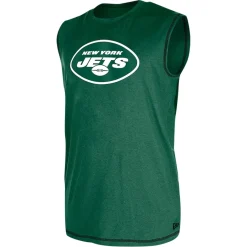New York Jets Tank Tops^Men's New Era Green Tank Top