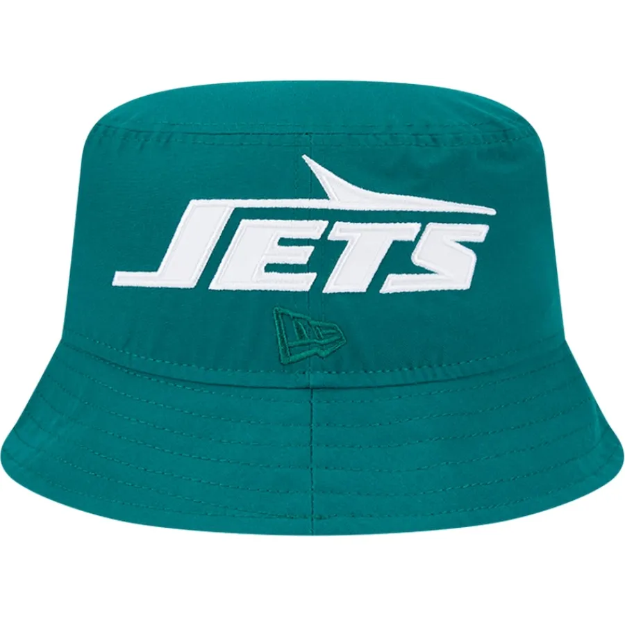 New York Jets Bucket^Men's New Era Green Helmet Bucket Hat