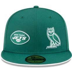 New York Jets Fitted^Men's New Era Green OVO X NFL 59FIFTY Fitted Hat