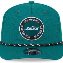 New York Jets Hats | Men^Men's New Era Green 2024 Sideline 9SEVENTY Stretch-Snap Hat