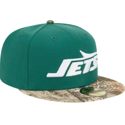 New York Jets Fitted^Men's New Era Green Active Two-Tone Camo 59FIFTY Fitted Hat