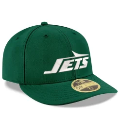 New York Jets Fitted^Men's New Era Green Omaha Low Profile 59FIFTY Fitted Hat