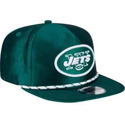 New York Jets Snapback^Men's New Era Green Throwback Rope Golfer Snapback Hat