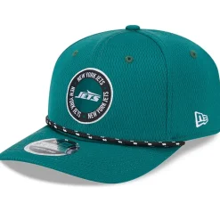 New York Jets Hats | Men^Men's New Era Green 2024 Sideline 9SEVENTY Stretch-Snap Hat