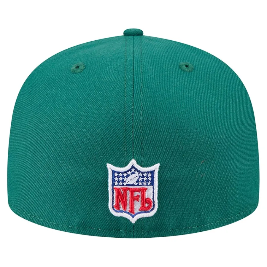 New York Jets Hats | Men^Men's New Era Green Throwback Main 59FIFTY Fitted Hat