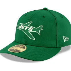 New York Jets Fitted^Men's New Era Kelly Green Omaha Throwback Low Profile 59FIFTY Fitted Hat