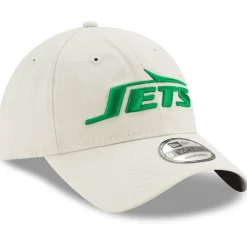 New York Jets Hats | Men^Men's New Era Khaki Playmaker Logo 9TWENTY Adjustable Hat