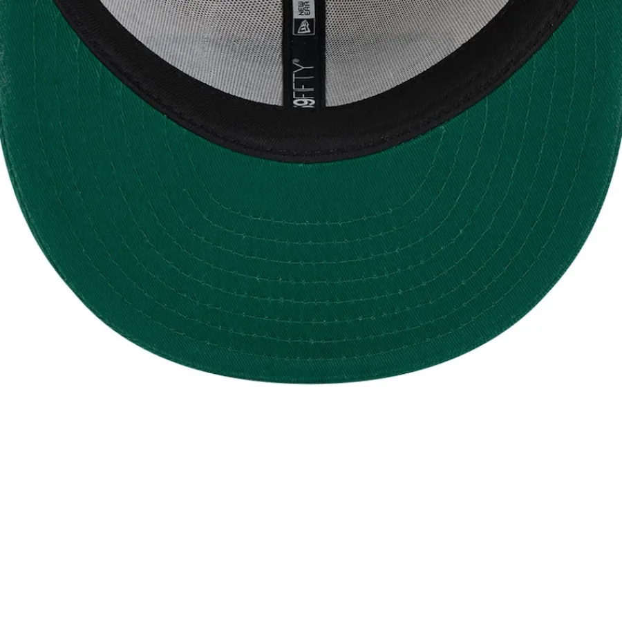 New York Jets Hats | Men^Men's New Era Stone/Green 2024 Sideline Historic 59FIFTY Fitted Hat