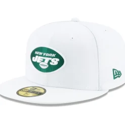New York Jets Hats | Men^Men's New Era White Omaha 59FIFTY Fitted Hat