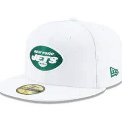 New York Jets Hats | Men^Men's New Era White Omaha 59FIFTY Fitted Hat