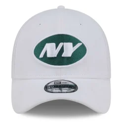 New York Jets Flex^Men's New Era White NFL Iced II 39THIRTY Flex Hat