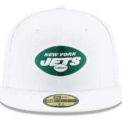 New York Jets Hats | Men^Men's New Era White Omaha 59FIFTY Fitted Hat