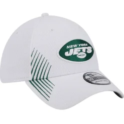 New York Jets Flex^Men's New Era White Active 39THIRTY Flex Hat