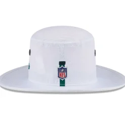New York Jets Bucket^Men's New Era White 2024 NFL Training Camp Panama Bucket Hat