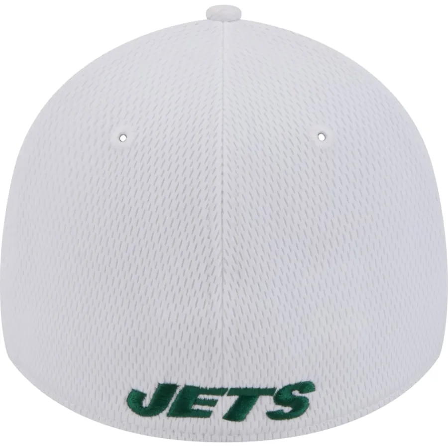New York Jets Flex^Men's New Era White Active 39THIRTY Flex Hat