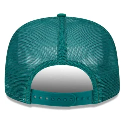 New York Jets Snapback^Men's New Era White/Green Banger 9FIFTY Trucker Snapback Hat