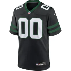 New York Jets Jerseys | Men^Men's Nike Legacy Black Alternate Custom Game Jersey