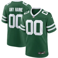 New York Jets Jerseys | Men^Men's Nike Legacy Green Custom Game Jersey