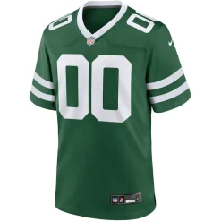 New York Jets Jerseys | Men^Men's Nike Legacy Green Custom Game Jersey