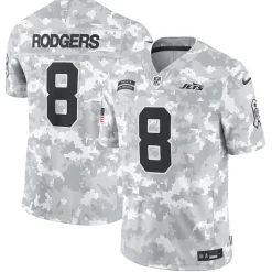 New York Jets Jerseys | Men^Men's Nike Aaron Rodgers Arctic Camo 2024 Salute To Service Limited Jersey