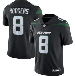 New York Jets Jerseys | Men^Men's Nike Aaron Rodgers Black Vapor Untouchable Limited Jersey