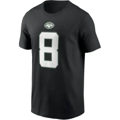 New York Jets T-Shirts | Men^Men's Nike Aaron Rodgers Black Player Name & Number T-Shirt