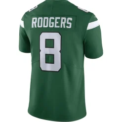 New York Jets Jerseys | Men^Men's Nike Aaron Rodgers Gotham Green Vapor Untouchable Limited Jersey