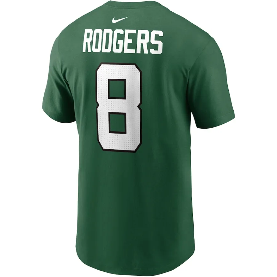 New York Jets T-Shirts | Men^Men's Nike Aaron Rodgers Green Player Name & Number T-Shirt