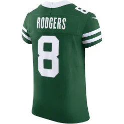 New York Jets Nike Elite^Men's Nike Aaron Rodgers Gotham Green Vapor F.U.S.E. Elite Jersey