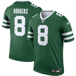 New York Jets Jerseys | Men^Men's Nike Aaron Rodgers Legacy Green Legend Player Performance Top
