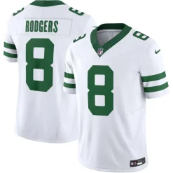 New York Jets Jerseys | Men^Men's Nike Aaron Rodgers Legacy White Vapor F.U.S.E. Limited Jersey