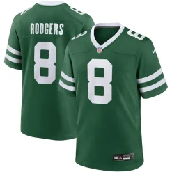New York Jets Jerseys | Men^Men's Nike Aaron Rodgers Legacy Green Game Jersey