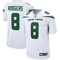 New York Jets Jerseys | Men^Men's Nike Aaron Rodgers White Game Jersey