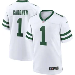 New York Jets Nike Game | Replica^Men's Nike Ahmad Sauce Gardner Legacy White Game Jersey