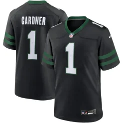 New York Jets Jerseys | Men^Men's Nike Ahmad Sauce Gardner Legacy Black Alternate Game Jersey
