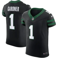 New York Jets Jerseys | Men^Men's Nike Ahmad Sauce Gardner Legacy Black Alternate Vapor F.U.S.E. Elite Jersey