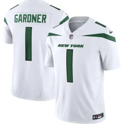 New York Jets Nike Limited^Men's Nike Ahmad Sauce Gardner White Vapor F.U.S.E. Limited Jersey
